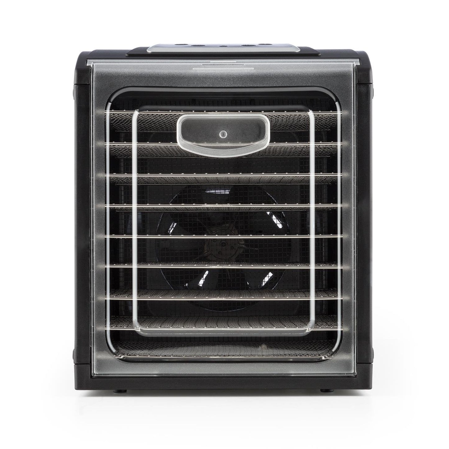 Klarstein Dörrautomat, Dörrgerät, Food Dehydrator, Dörrautomat aus Metall, Dehydrator Food Dryer, 9 Ablagen, 700 Watt, Touch-Display, Timer, Edelstahlheizelement, HotAir Circulation System, Schwarz