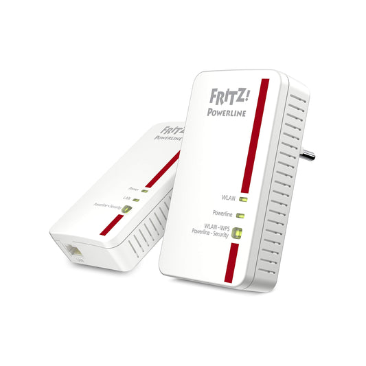 FRITZ!Powerline 1240E/1000E Set – WLAN & 1.200 MBit/s für Streaming & NAS